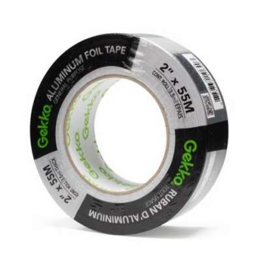 Adhesives * | Gekko 2 In. X 55M Aluminum Foil Tape