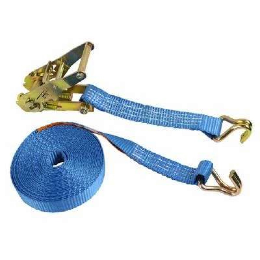 Builders Hardware * | Ben-Mor Rswh1-20 1 In. X 20 Ft. Blue Tie-Down Ratchet Strap With Wire Hook 1,100 Lbs. Working Load