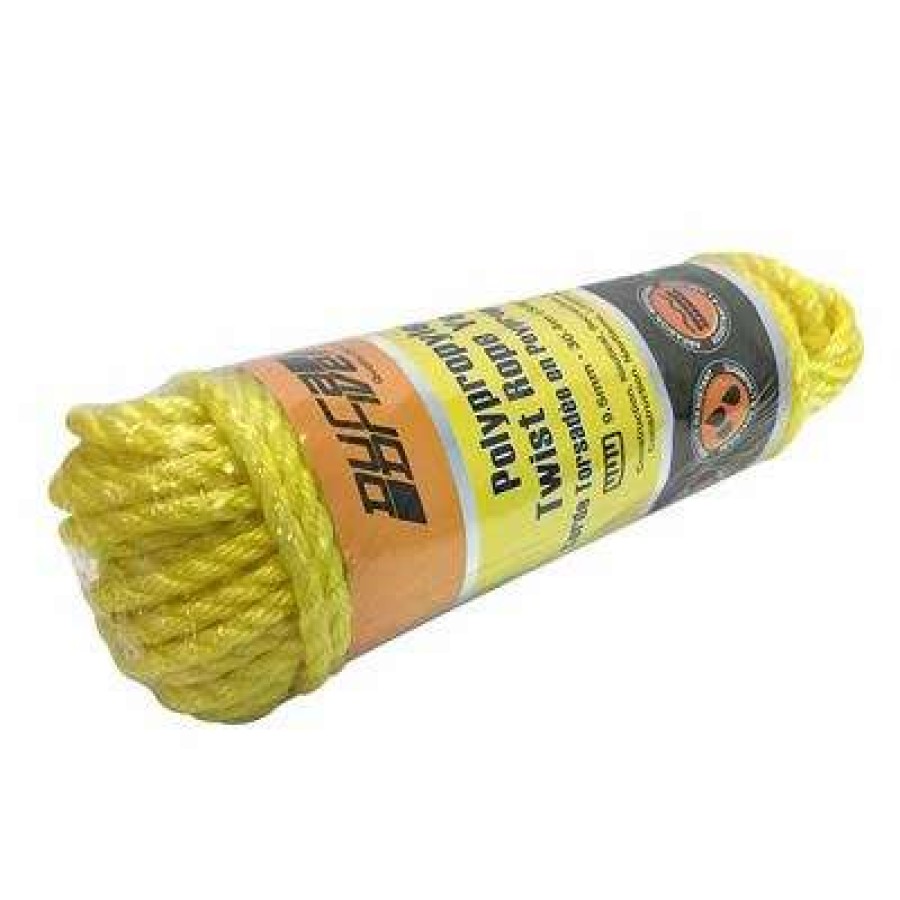 Builders Hardware * | Duradrive 3/8 In. X 100 Ft. Polypropylene 3-Strand Twist Yellow Rope