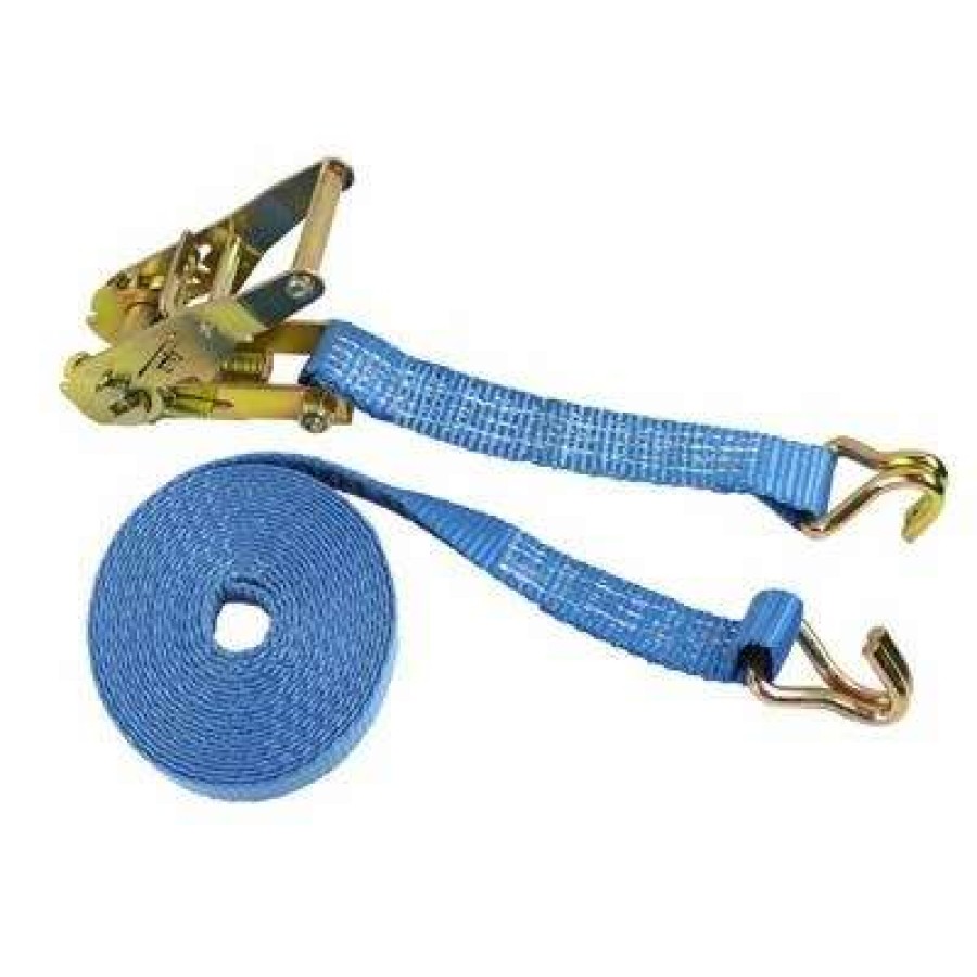 Builders Hardware * | Ben-Mor Rswh1-16 1 In. X 16 Ft. Blue Tie-Down Ratchet Strap With Wire Hook 1,100 Lbs. Working Load