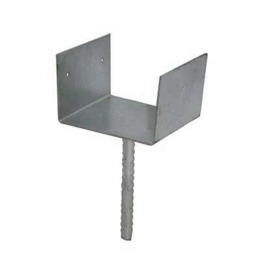 Builders Hardware * | Duradrive 6 In. X 6 In. Hot Dipped Galvanized Elevated Post Base Carport Bracket With Stem