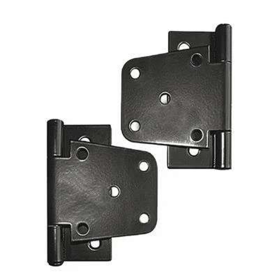 Builders Hardware * | Nuvo Iron Th4Blk 4 In. Black Galvanized Metal Wooden Fence And Gate Tee Hinge