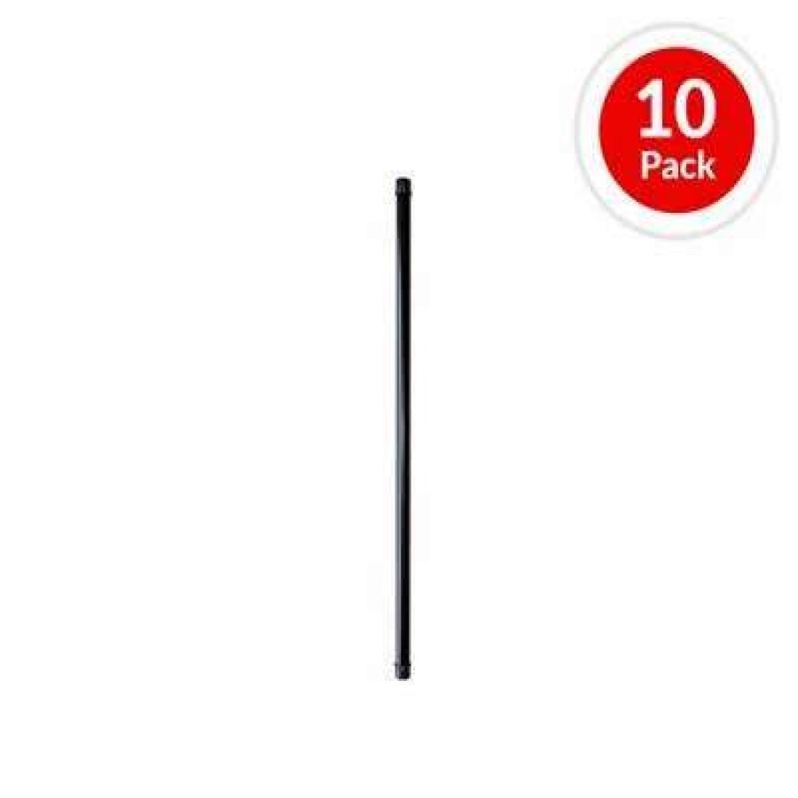 Builders Hardware * | Nuvo Iron Rdps26 26 In. X 3/4 In. Round Black Metal Tube Baluster (10-Pack)