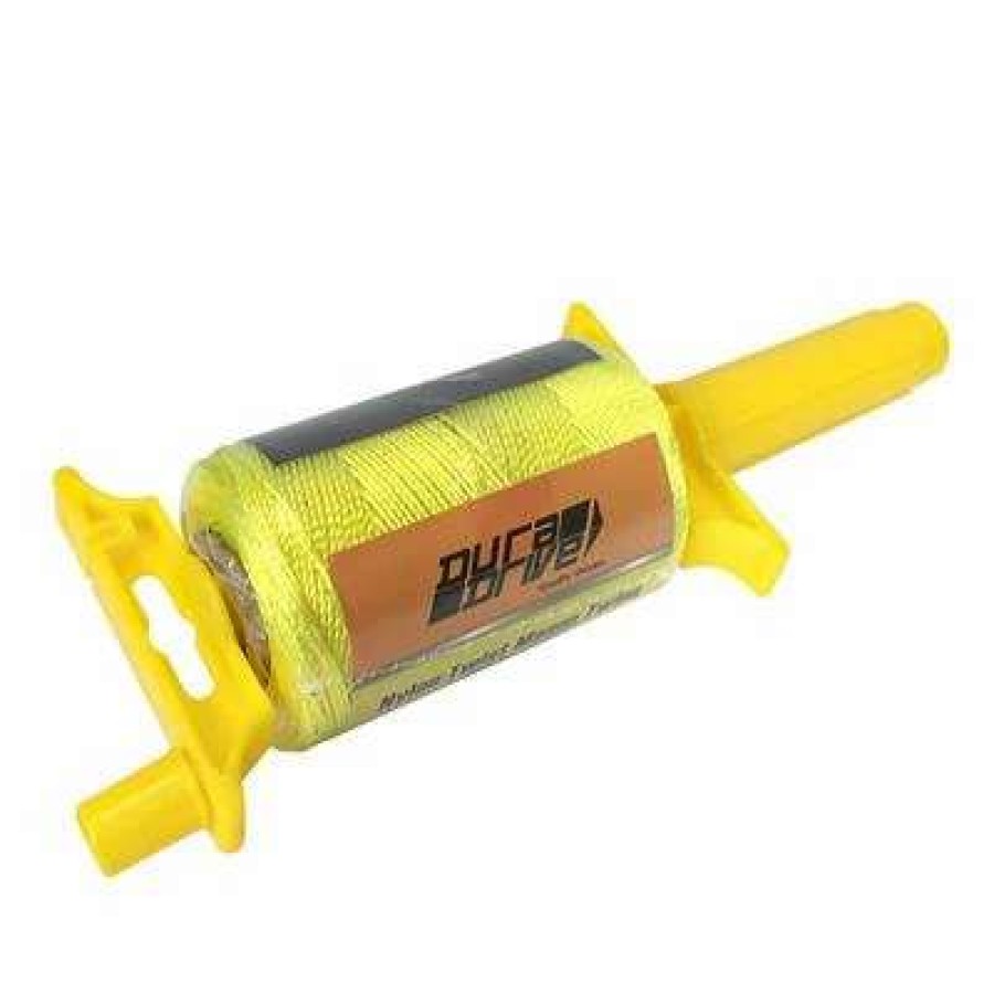 Builders Hardware * | Duradrive 500 Ft. Bright Yellow Twisted Nylon Mason Line Twine With Line Reel