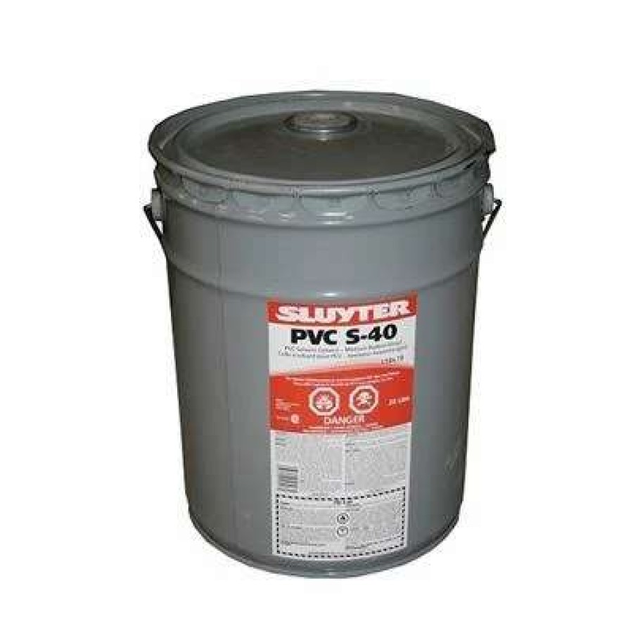 Glues & Epoxy * | Sluyter 10547 20-Litre Grey Pvc S-40 Solvent Medium Bodied Cement Glue