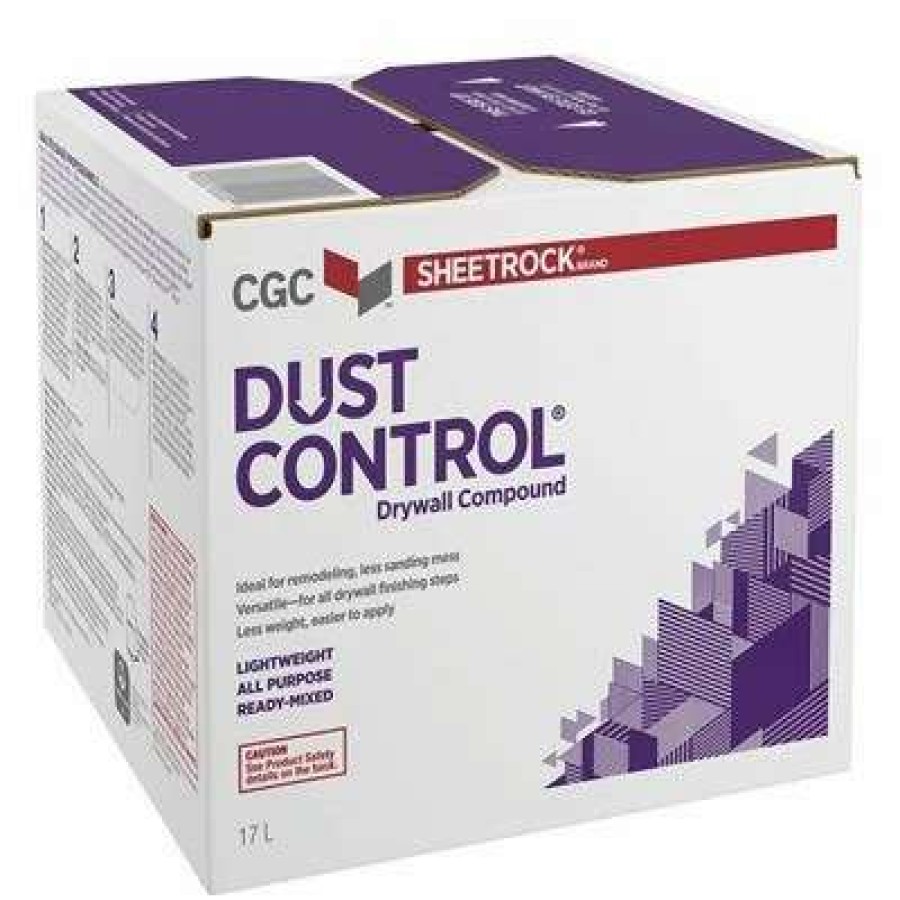 Drywall * | Cgc Sheetrock 17-Litre Dust Control Lightweight All Purpose Ready-Mixed Drywall Compound