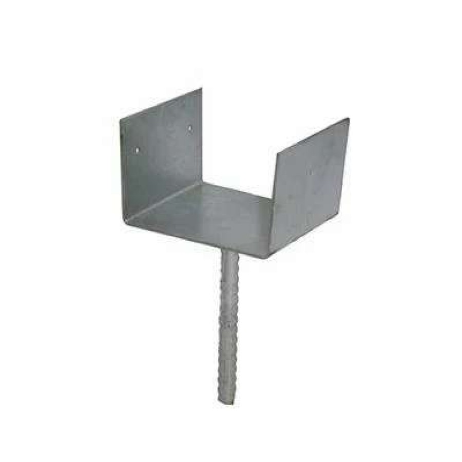 Builders Hardware * | Duradrive 4 In. X 4 In. Hot Dipped Galvanized Elevated Post Base Carport Bracket With Stem