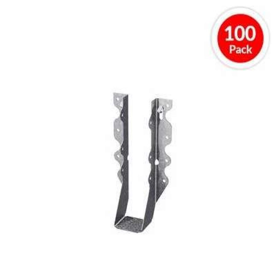 Builders Hardware * | Simpson Strong-Tie Lu28 Single 2 In. X 8 In. 20-Gauge G90 Galvanized Standard Face-Mount Joist Hanger (100-Pack)