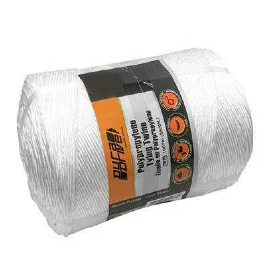 Builders Hardware * | Duradrive 3500 Ft. White Polypropylene Utility Tying Twist Twine