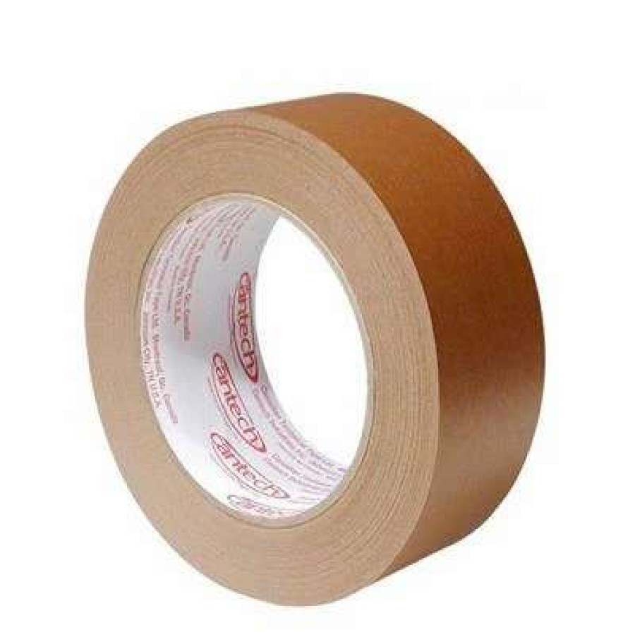 Adhesives * | Cantech 2 In. X 55 M. Extensible Flatback Kraft General Purpose Packaging And Surface Protection Masking Tape