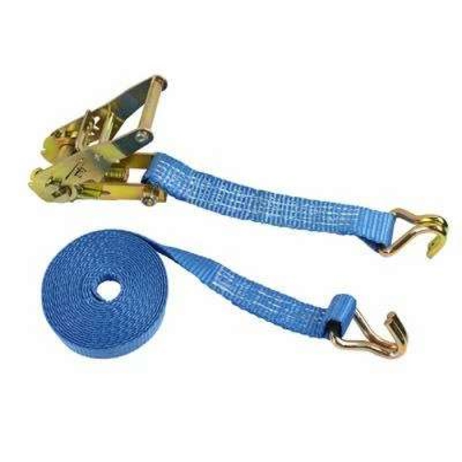 Builders Hardware * | Ben-Mor Rswh1-12 1 In. X 12 Ft. Blue Tie-Down Ratchet Strap With Wire Hook 1,100 Lbs. Working Load