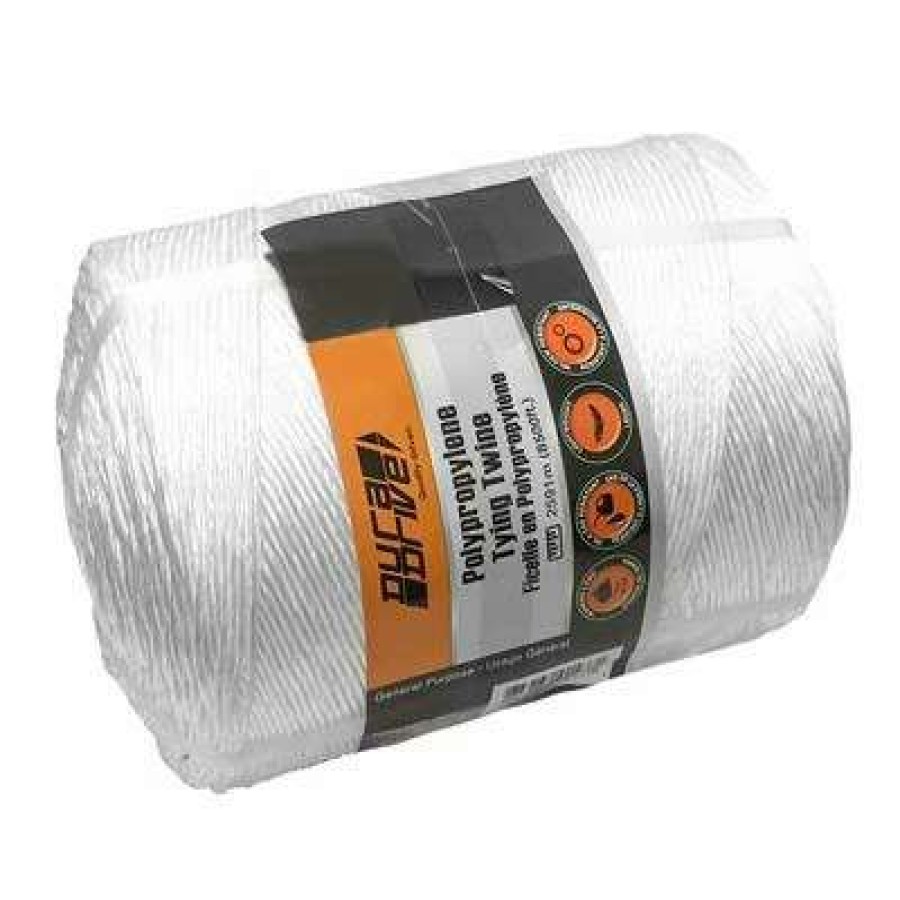 Builders Hardware * | Duradrive 8500 Ft. White Polypropylene Utility Tying Twist Twine