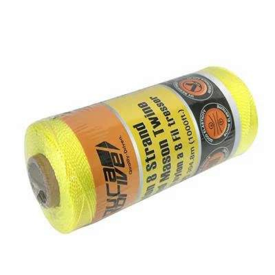 Builders Hardware * | Duradrive 1000 Ft. Bright Yellow Braided Nylon Mason Line Twine