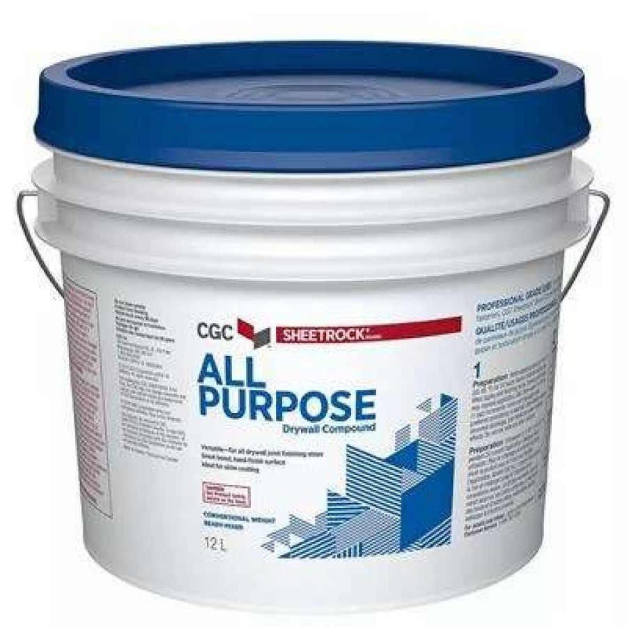 Drywall * | Cgc Sheetrock 12-Litre All Purpose Conventional Weight Ready-Mixed Drywall Compound