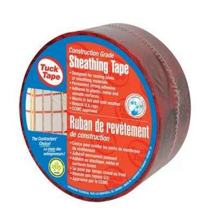 Adhesives * | Tuck Tape 2-1/2 In. X 55 M. Red Sheathing Tape