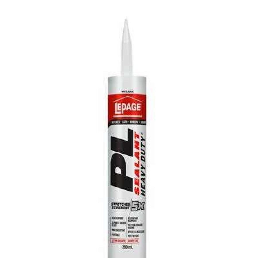 Adhesives * | Lepage 2161393 280Ml Pl White Heavy Duty All Purpose Sealant