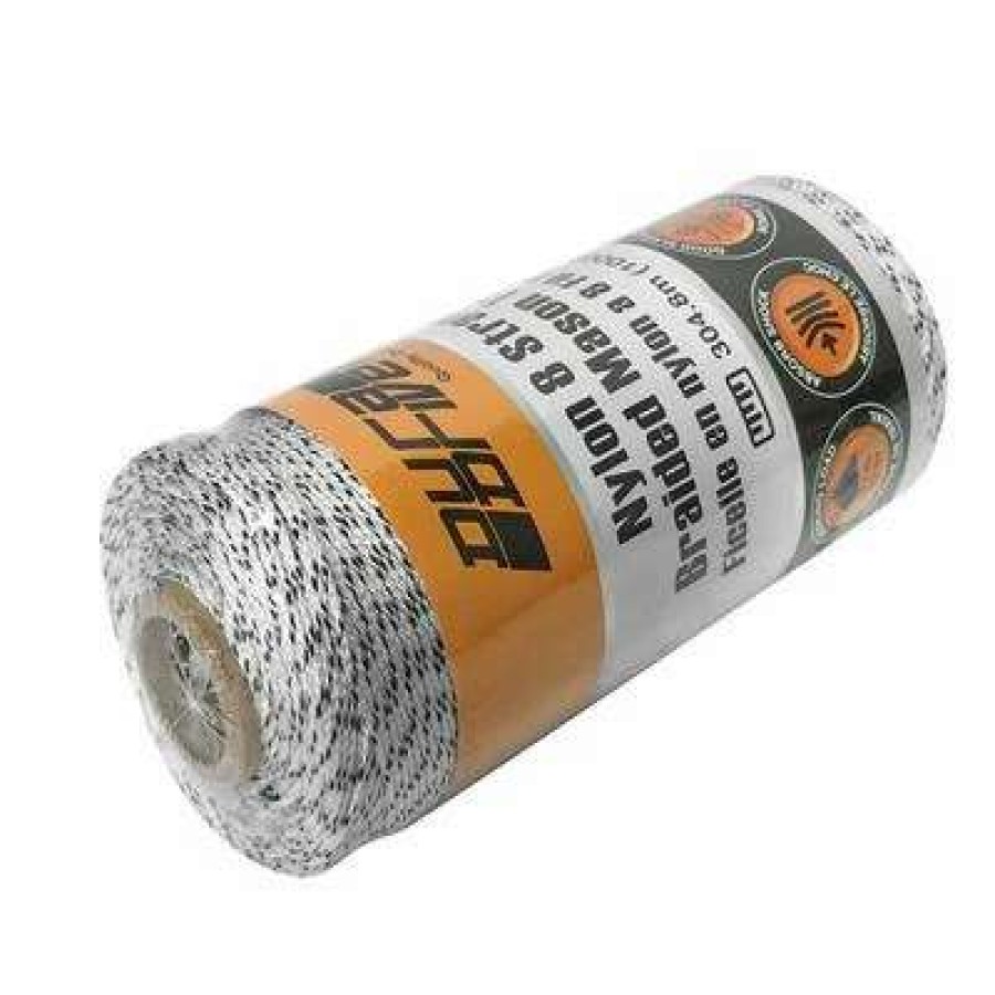 Builders Hardware * | Duradrive 1000 Ft. Black And White Braided Nylon Mason Line Twine