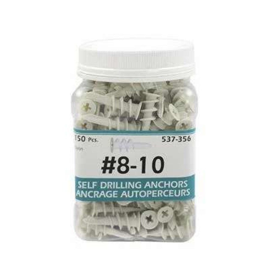 Anchors * | H Paulin #8-10 Nylon Self-Drilling Drywall Anchors (150-Jug)