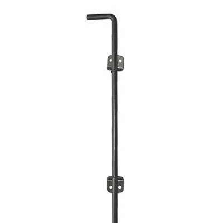 Builders Hardware * | Nuvo Iron Cbw 18 In. Black Steel Cane Bolt