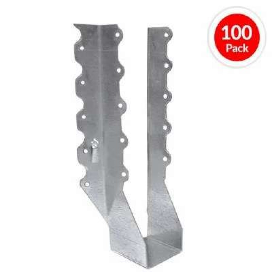 Builders Hardware * | Southgate 222 4 In. X 10 In. Universal 22-Gauge Galvanized Double Joist Hanger (100-Pack)