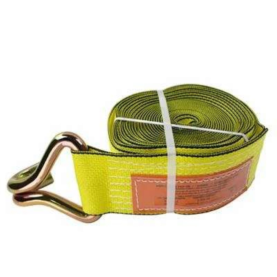 Builders Hardware * | Ben-Mor Wswh330 3 In. X 30 Ft. Yellow Winch Strap With Wire Hook