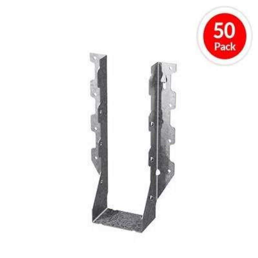 Builders Hardware * | Simpson Strong-Tie Lus210-2 Double 2 In. X 10 In. 18-Gauge G90 Galvanized Double-Shear Face-Mount Joist Hanger(50-Pack)