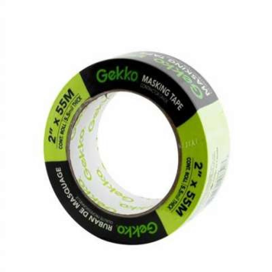 Adhesives * | Gekko 2 In. X 55M Uv Green Masking Painters Tape