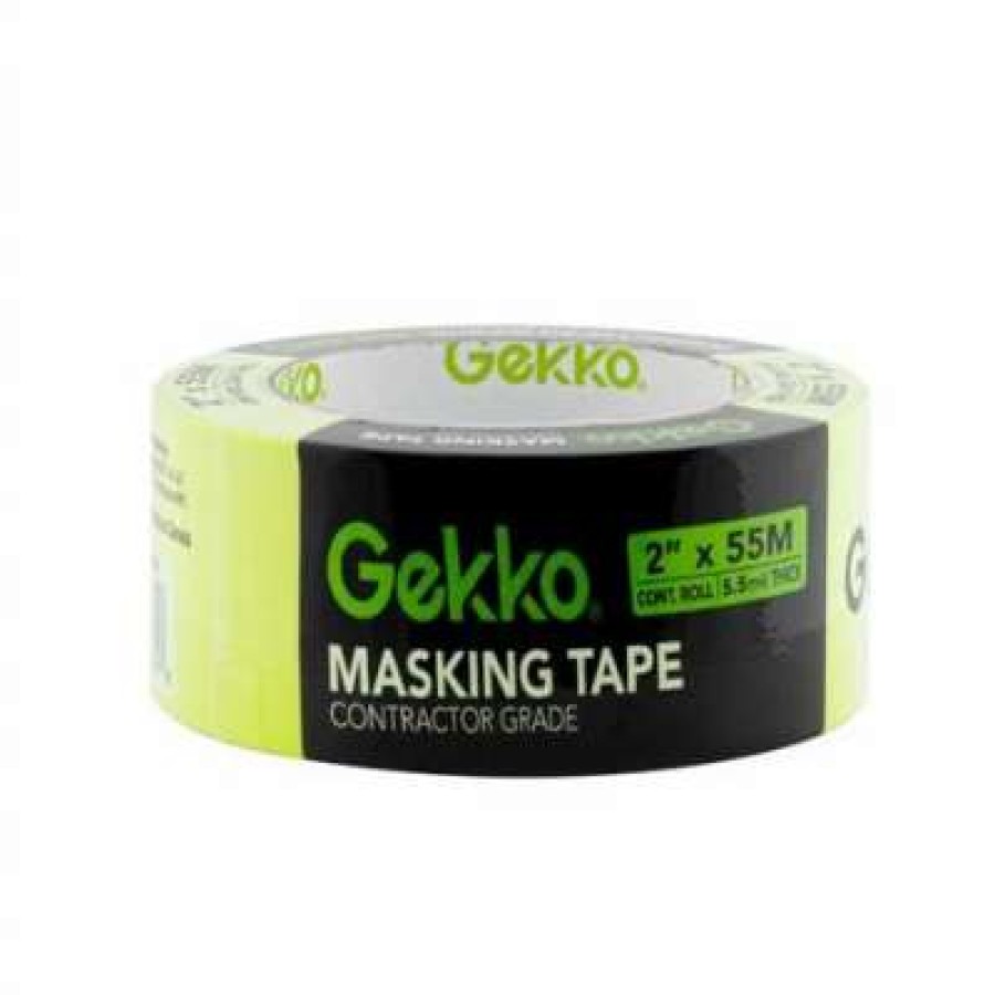 Adhesives * | Gekko 2 In. X 55M Uv Green Masking Painters Tape