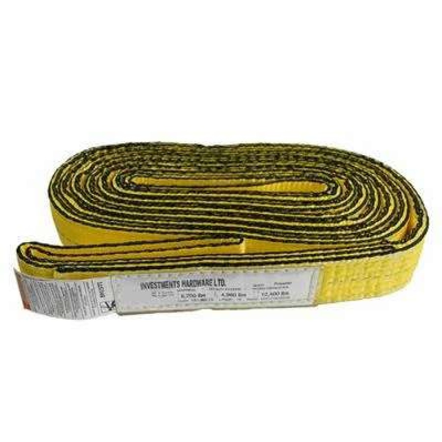 Builders Hardware * | Ben-Mor Ee2-902Y18T3 2 In. X 18 Ft. 2-Ply Type 3 Synthetic Web Sling