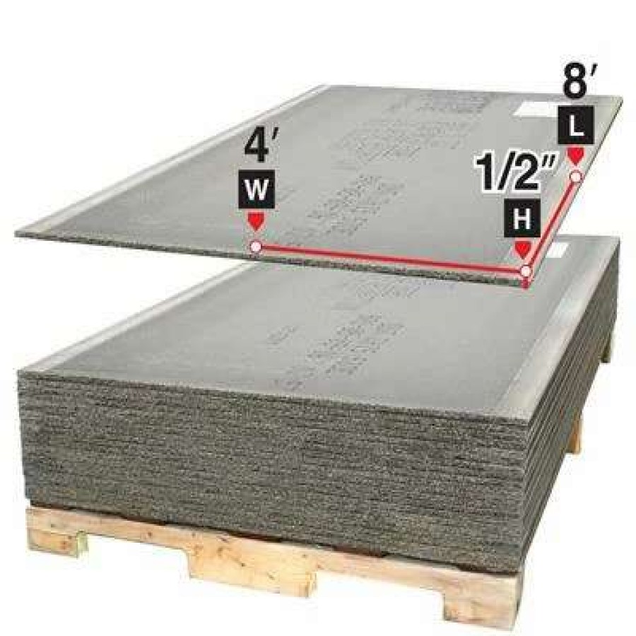 Drywall * | Permabase 4 Ft. X 8 Ft. X 1/2 In. Cement Board