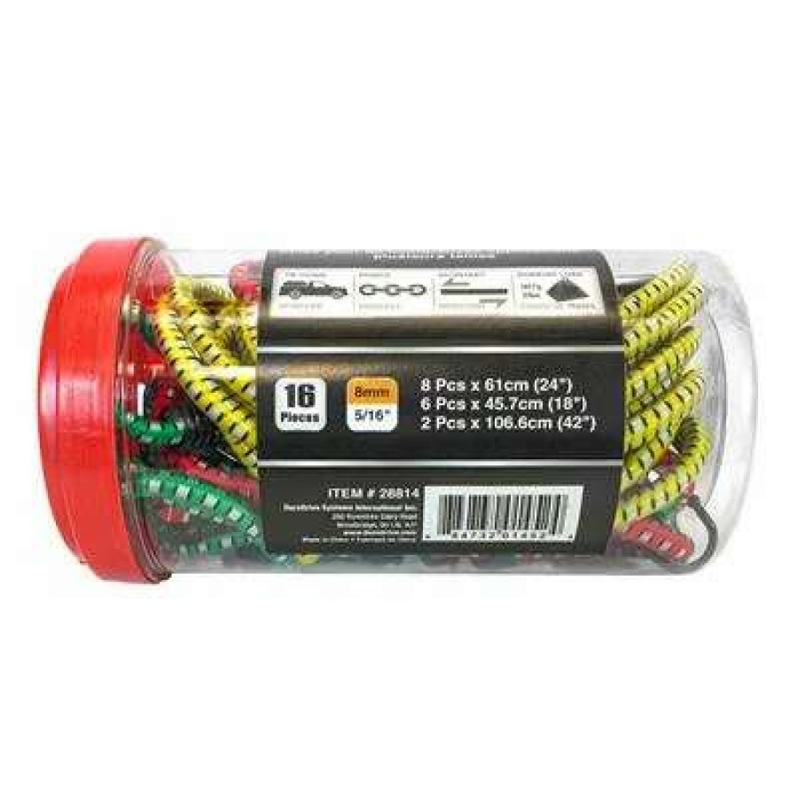 Builders Hardware * | Duradrive Assorted Heavy Duty Bungee Cord Set (16-Piece)