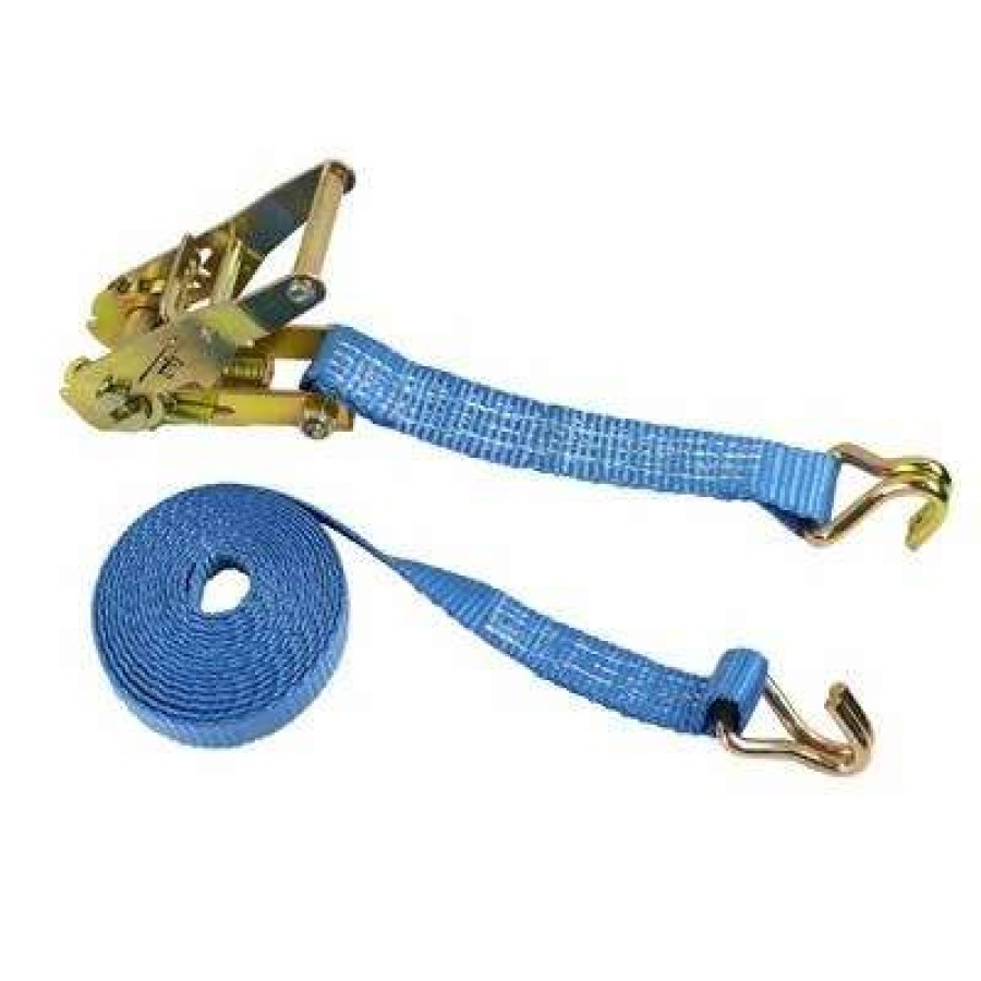 Builders Hardware * | Ben-Mor Rswh1-8 1 In. X 8 Ft. Blue Tie-Down Ratchet Strap With Wire Hook 1,100 Lbs. Working Load