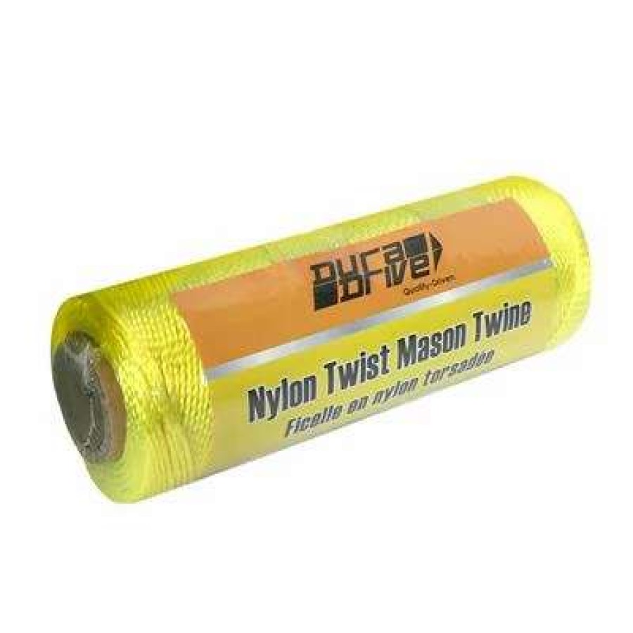 Builders Hardware * | Duradrive 550 Ft. Bright Yellow Twisted Nylon Mason Line Twine