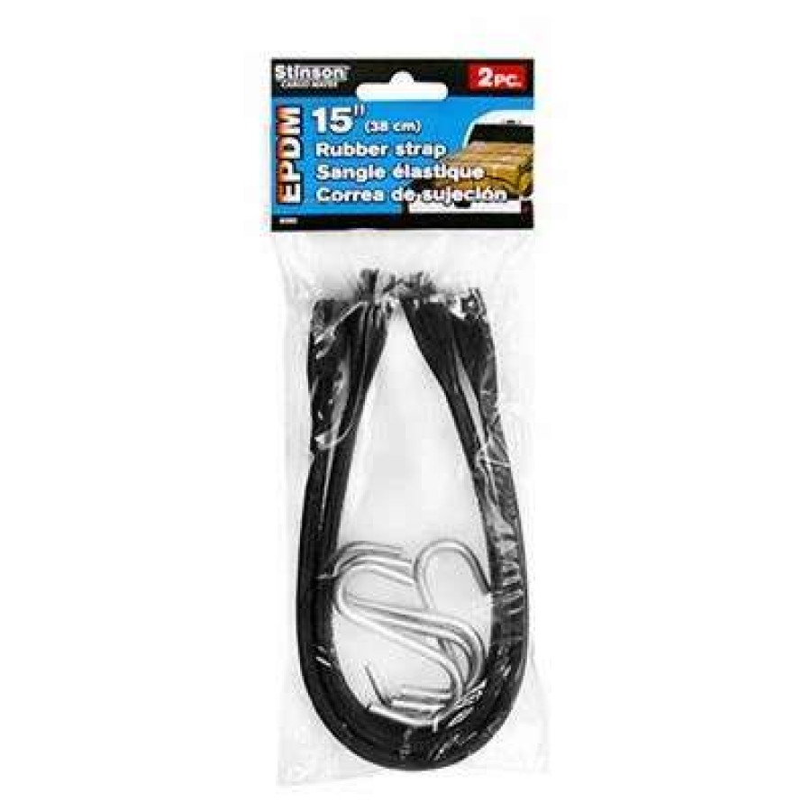 Builders Hardware * | Stinson Epdm 15 In. Rubber Tie-Down Strap (2-Pack)