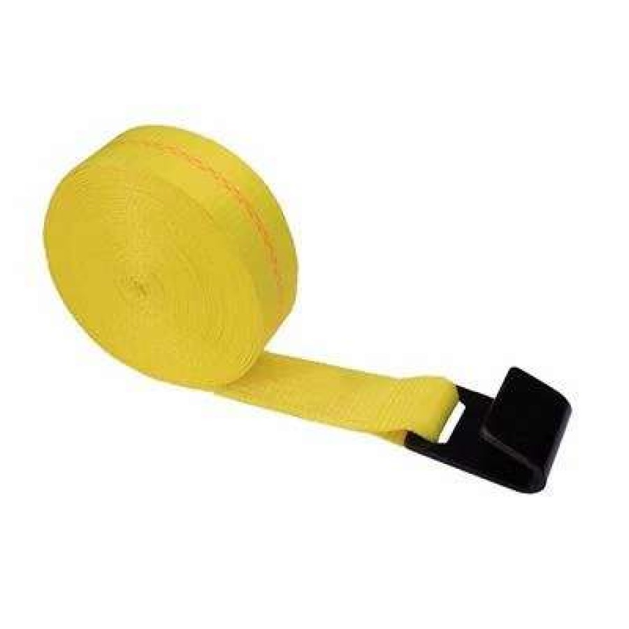 Builders Hardware * | Ben-Mor 220F 2 In. X 20 Ft. Yellow Winch Tie Down Strap With Flat Hook