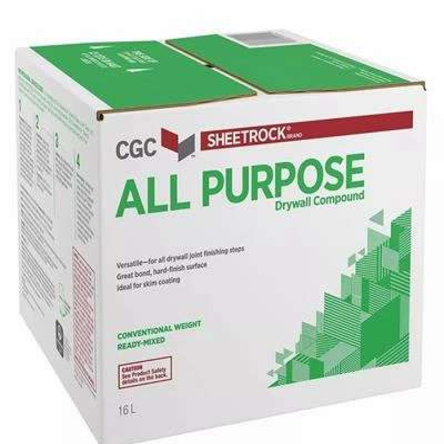 Drywall * | Cgc Sheetrock 16-Litre All Purpose Conventional Weight Ready-Mixed Drywall Compound