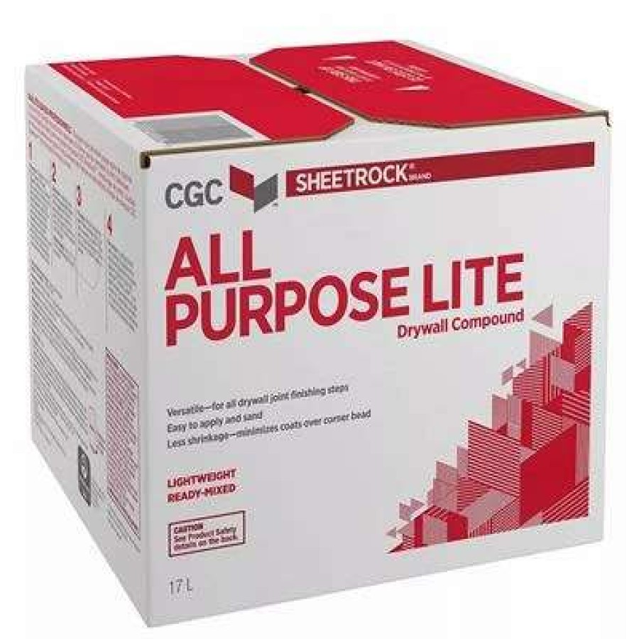 Drywall * | Cgc Sheetrock 17-Litre All Purpose Lite Lightweight Ready-Mixed Drywall Compound