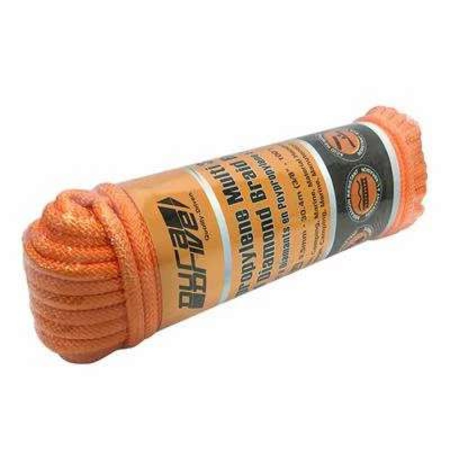 Builders Hardware * | Duradrive 3/8 In. X 100 Ft. Polypropylene Diamond Braided Bright Orange Rope