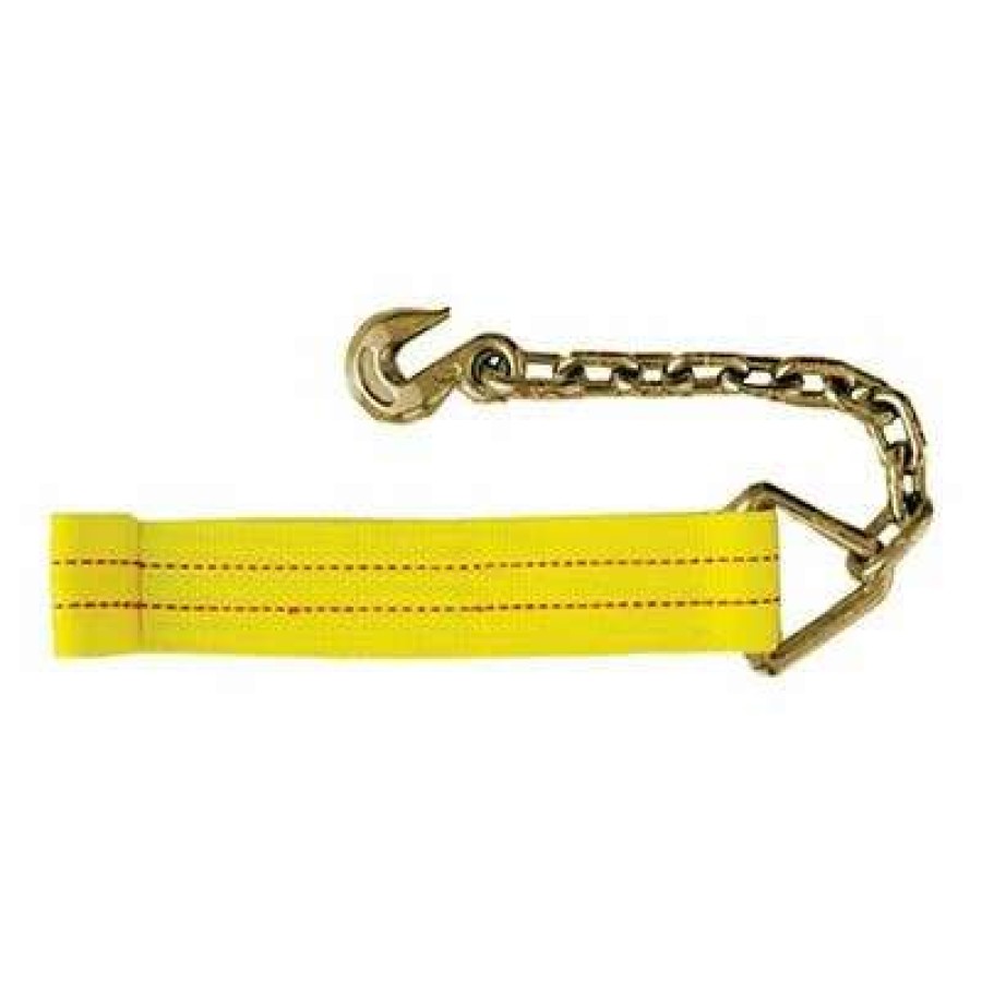 Builders Hardware * | Ben-Mor 330Ch 3 In. X 30 Ft. Yellow Winch Strap With Chain Hook